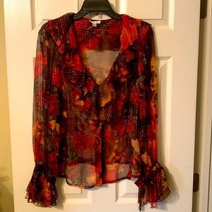 Stunning Cache blouse size L